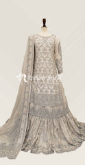 Anya | Nikkah | Farshi Lehenga | Ivory