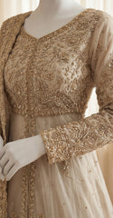 Hanaya | Lehenga | Stitched | White & Gold