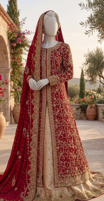 Makeen | Maxi | Stitched | Red & Faun