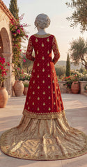 Makeen | Maxi | Stitched | Red & Faun