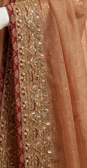 Aroob | Maxi | Stitched | Rust & Maroon