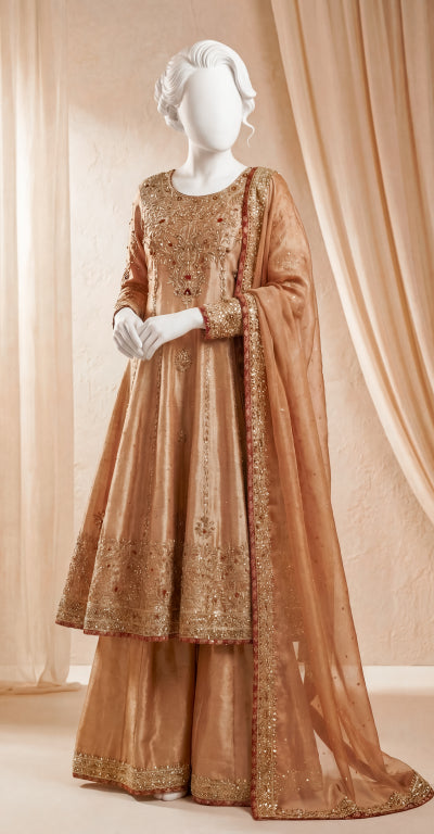 Aroob | Maxi | Stitched | Rust & Maroon