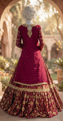 Banafshaan | 3 Piece | Stitched | Red