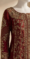 Kiran | Farshi Lehenga | Red