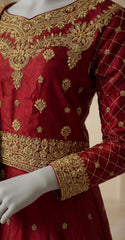 Samana | Lehenga | Cherry Red