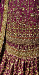 Ushna | Farshi Lehenga | Red