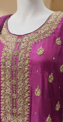 Riza | 3 Piece | Stitched | Hot Pink