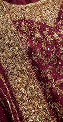 Noor Bano | Farshi Lehenga | Red