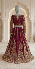 Zenia | Lehenga | Cherry Red