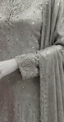 Mifra | 3 Piece | Stitched | Ash Mint