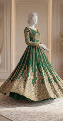 Zenia | Lehenga | Green