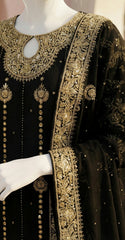 Kehkashaa | Farshi Lehenga | Black