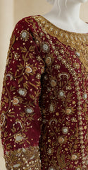 Durr e Nayab | Farshi Lehenga | Red