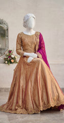 Alaya | Lehenga | Rust Gold