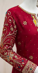 Arshiya | 3 Piece | Stitched | Red