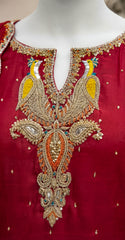 Arshiya | 3 Piece | Stitched | Red
