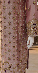 Suhana | 3 Piece | Stitched | Peach & Purple