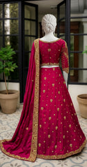 Fardeen | Lehenga | Red