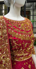 Fardeen | Lehenga | Red