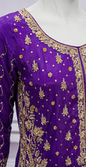 Zarash | 3 Piece | Stitched | Purple