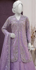 Sraha | 3 Piece | Stitched | Lavender