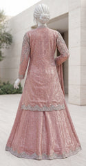 Sraha | 3 Piece | Stitched | Blush