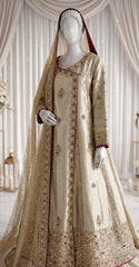 Rubaisa | Angrakha Maxi | Golden
