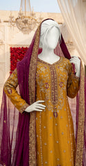 Sharda | 3 Piece | Stitched Suit | Rust