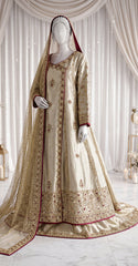 Rubaisa | Angrakha Maxi | Golden