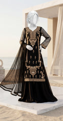 Sehraz | 3 Piece | Stitched Suit | Black
