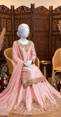 Shifaa | 3 Piece | Stitched | Blush Pink
