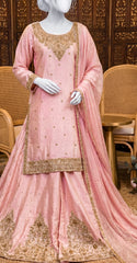 Shifaa | 3 Piece | Stitched | Blush Pink