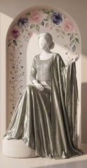 Miraal | Lehenga | Ash Grey