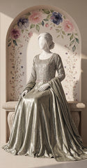Miraal | Lehenga | Ash Grey