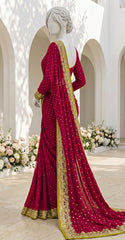 Abeera | Saree | Red