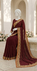 Abeera | Saree | Maroon
