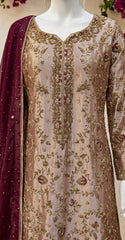 Nysa | 3 Piece | Stitched | Rose Gold