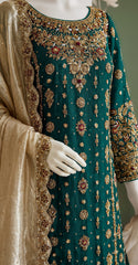 Muskaan | 3 Piece | Stitched | Green