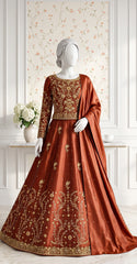Nayaab | Lehnga | Rust