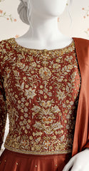 Nayaab | Lehnga | Rust