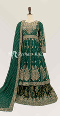 Rimsha | Lehenga | Emerald Green