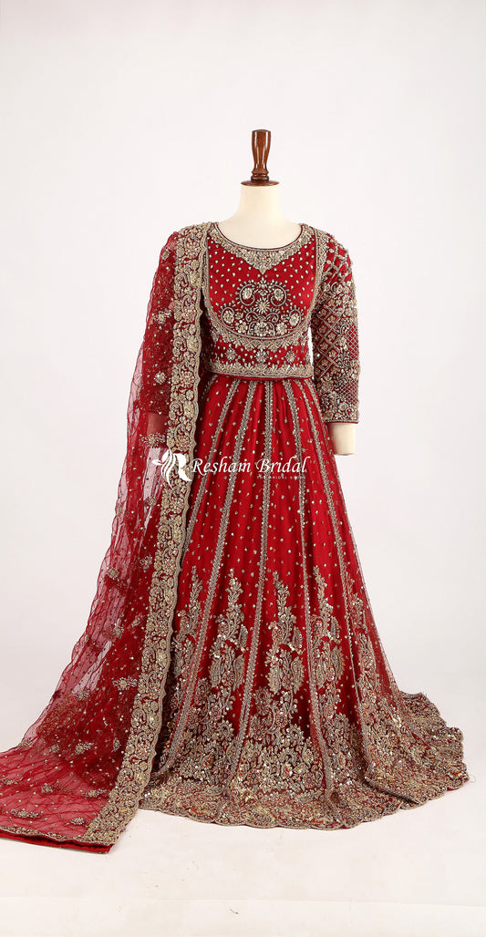 Zenia | Lehenga | Rust
