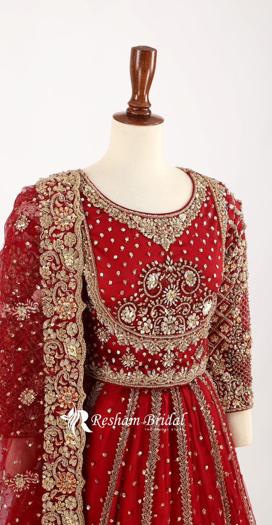 Zenia | Lehenga | Rust