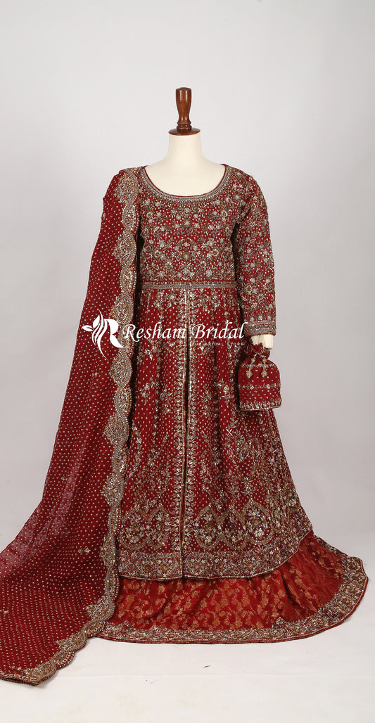 Narmeena | Farshi Lehenga | Rust