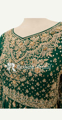 Rimsha | Lehenga | Emerald Green