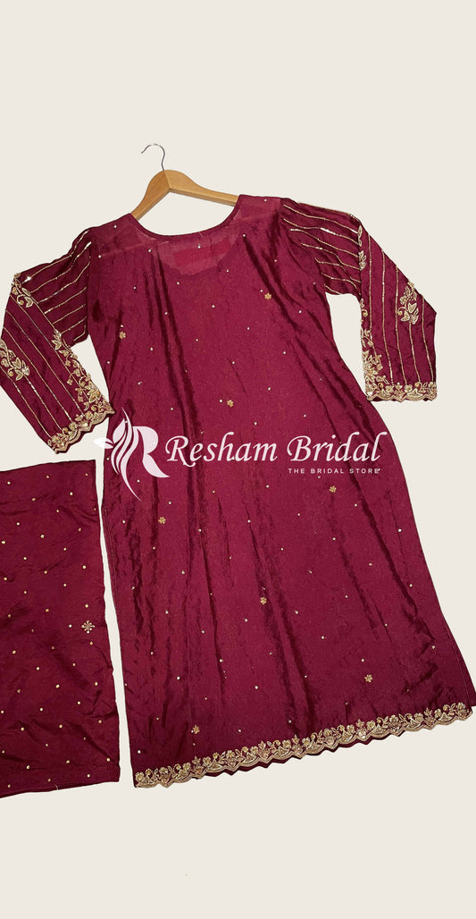 Rosina | 3 Piece | Stitched | Red