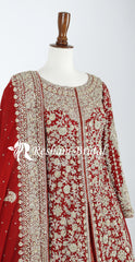 Heer | Farshi Lehenga | Rust