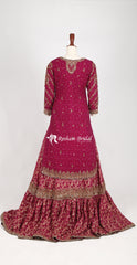 Maneen | Farshi Lehenga | Red