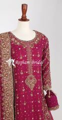 Maneen | Farshi Lehenga | Red