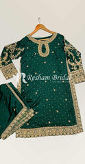 Ghazal | 3 Piece | Stitched | Green